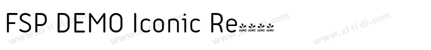 FSP DEMO Iconic Re字体转换 FSP DEMO Iconic Re字体转换